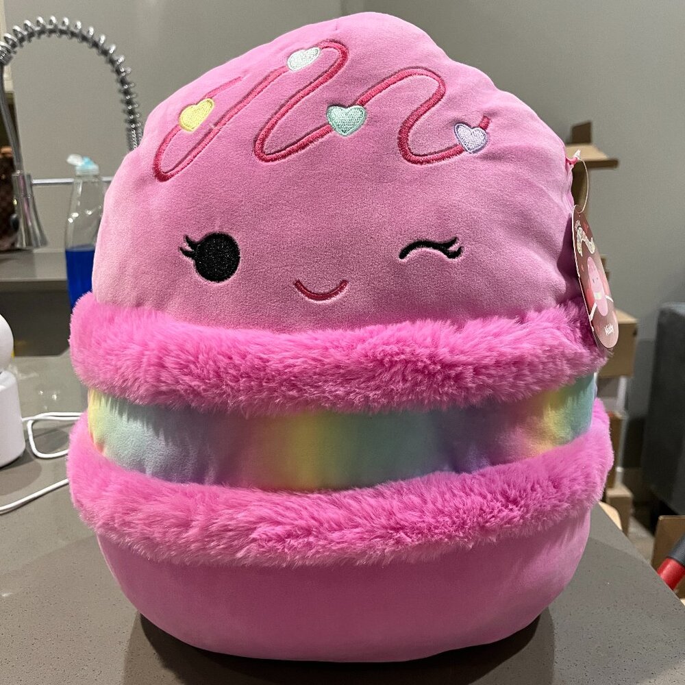 BNWT Middy Rainbow Valentine's Macaron 14 inch Squishmallow